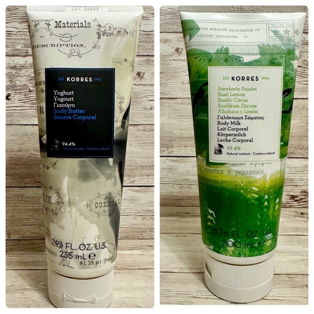 Korres Yoghurt and Basil Lemon Body Butter